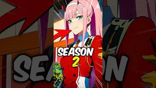 Darling In the Franxx Season 2 confirm 🫣 anime shorts naruto [upl. by Seira677]