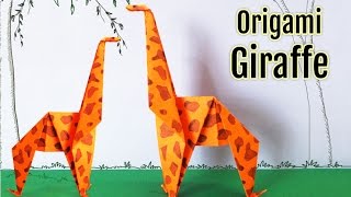 Origami Giraffe  How to Make an Origami Giraffe Step by Step Instructions  Origami Animals [upl. by Pomfret]