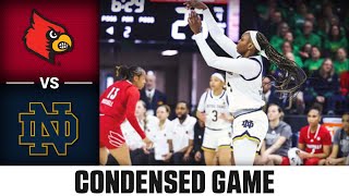 Louisville vs Notre Dame Condensed Game  202324 ACC Womens Basketball [upl. by Heyer]