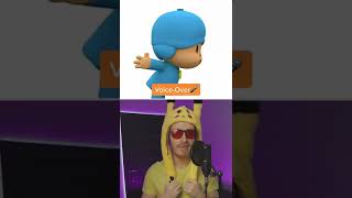 Pocoyo character voices in Real Life 🤪 shorts [upl. by Ogawa]