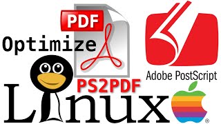 how to compress pdf file size in linux using ps2pdf  Compress PDF file size with ps2pdf Ghostscript [upl. by Alliscirp394]