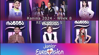 RANINA WEEK 8 Rehearsals  JESC 2024 Georgia [upl. by Spoor]