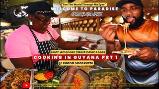 Cooking In Guyana prt1  South AmericanWest Indian Foods  Welcome To Paradise [upl. by Lundt]