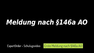 ExpertOrder Datenübermittlung nach §146a AO an das Finanzamt – So gehts [upl. by Rolyat]