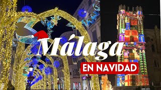 MÁLAGA en NAVIDAD  Mercadillos Navideños Luces y Comida que no te puedes perder [upl. by Gronseth]