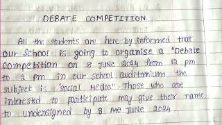 Debate competition [upl. by Breena]