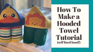 HOW TO MAKE A HOODED TOWEL [upl. by Assenov]