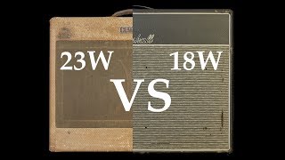 18w marshall plexi vs 23w fender tweed [upl. by Aihpled]