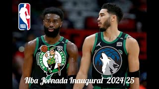 NBA Jornada Inaugural Apuestas bostonceltics NBA timberwolves [upl. by Goar954]