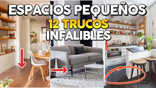 12 TRUCOS REALES PARA DECORAR ESPACIOS PEQUEÑOS LO QUE NADIE TE HA DICHO [upl. by Rheba151]