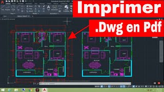 Comment Exporter un plan AutoCAD 2021 en Pdf [upl. by Tur]