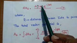 HalfWave Dipole Antenna  Derivation of Radiated Fields and its Characteristics [upl. by Yrotciv]