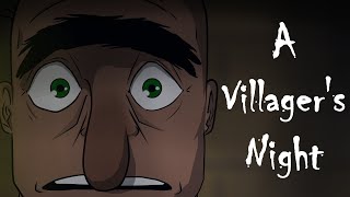 Minecraft A Villagers Night Animation [upl. by Oneg7]