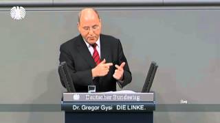 Gregor Gysi DIE LINKE »Die RiesterRente ist ein Hohn« [upl. by Marks]