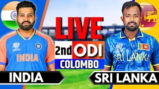 India vs Sri Lanka 2nd ODI  Live Cricket Match Today  IND vs SL Live Match Today  IND vs SL ODI [upl. by Enyaht]