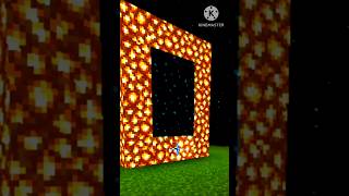 Minecraft glowstone portal Build hack🌟 [upl. by Apilef]