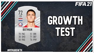 Sven Botman Growth Test FIFA 21 Career Mode [upl. by Heng]