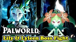 Palworld Lily amp Lyleen Boss Fight Boss at Free Pal Alliance Tower [upl. by Goer]