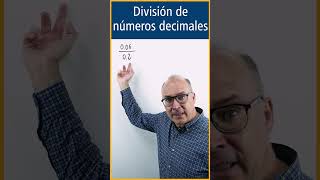 🔢 División de Números Decimales shorts [upl. by Leirum257]