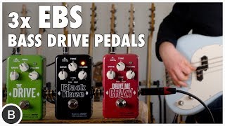 EBS BASS PEDALS  Overdrive amp Distortion [upl. by Hgielak]