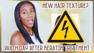 First Wash Day after Keratin Treatment on Natural Hair  Cliove Organics  Simply Subrena [upl. by Mailliwnhoj127]