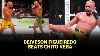 UFC Abu Dhabi results Deiveson Figueiredo Knocks Down Chito Vera in Third Wins Decision [upl. by Htirehc]