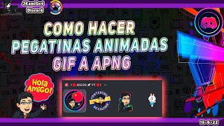 🟣Como hacer pegatinas animadas para discord  Gif A Apng 💠 Discord 📡 JKamiGod [upl. by Angeli]