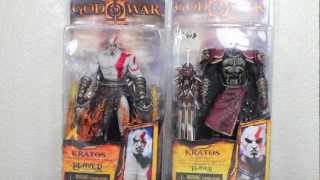 God Of War 2 Kratos in Ares Armor amp Kratos With Flaming Blades Of Athena NECA Figure Review [upl. by Amabil]