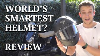 Forcite MK1S smart motorcycle helmet  Review [upl. by Ayila]