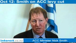 Nick Smith on ACC levy cut [upl. by Enneicul]