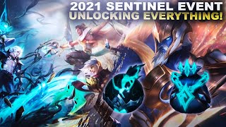 UNLOCKING 2 PRESTIGE SKINS SENTINALS 2021 LOOT  League of Legends [upl. by Mika298]