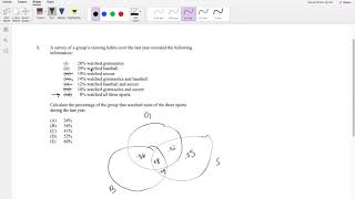 SOA Exam P Question 1  Triple Venn Diagram [upl. by Yancey]