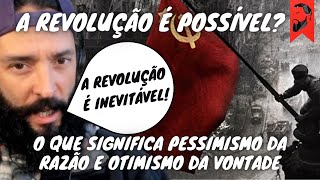 A REVOLUÇÃO É POSSÍVEL SOBRE O PESSIMISMO DA RAZÃO E OTIMISMO DA VONTADE [upl. by Bick]