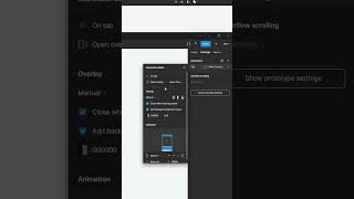 How to create overlay menu in Figma⚡ [upl. by Ahsaela109]