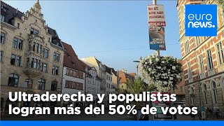 Ultraderecha y populistas logran más del 50 de votos en las elecciones regionales alemanas [upl. by Dinesh856]