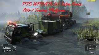 SnowRunner PTS UPDATE 151 Tatra Force T8157 Towing Platform [upl. by Aevin442]