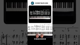 20 Great Blues Licks Exercise  Learn Jazz Piano Beginners to Advanced piano jazzimprovisation [upl. by Nevart]