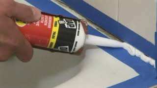 Caulk Your Tub with Blue Tape Easily  Quick Tip [upl. by Cindra888]