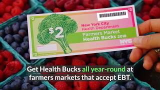 How to Use Health Bucks at NYC Farmers Markets [upl. by Htieh704]