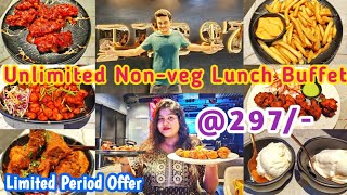 UNLIMITED NONVEG BUFFET in Kolkata ₹297 😱 Pub 97 Unlimited Mutton Buffet  Lunch Buffet in Kolkata [upl. by Eceinej]