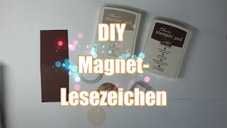 Lesezeichen mit Magnet  DIY  Geschenk  Mitbringsel [upl. by Ahsienahs308]