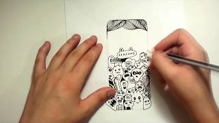 Easy DIY doodle Phone Case  Carlos Ribeiro [upl. by Nosiddam]