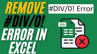 How To Remove DIV0 Error In Excel [upl. by Venditti]