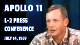 Apollo 11 L2 Press Conference  July 14 1969 Armstrong Aldrin Collins HD Remaster [upl. by Dolli]