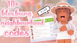 10 FREE Bloxburg Neighbourhood Codes  ItsRxchel ♡ [upl. by Alokin]