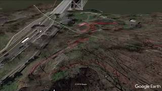 Hessian Lake and Hudson River Dock Google Earth Fly Through [upl. by Haneen]