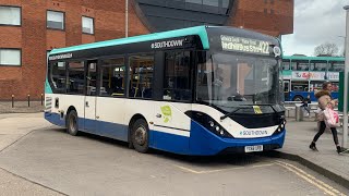 POWERFUL OVERREVS  Bus Journey Southdown PSV Route 422  6709 YX68URB  ADL Enviro200 MMC [upl. by Suoiradal]