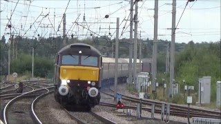 BR 45231 Whistles Through Warrington Inc The Statesman 13915 [upl. by Savannah]