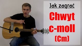 Jak zagrać Chwyt Gitarowy cmoll Akord Cm na gitarze  JakZagracpl [upl. by Valery108]