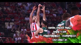 Olympiacos  Panathinaikos Greek League Finals Game 4 LIVE [upl. by Nylzor]